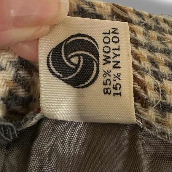 Koret Vintage Maxi Skirt Flare Plaid Wool Blend Academia Old Money Regency 26" - Picture 12 of 16